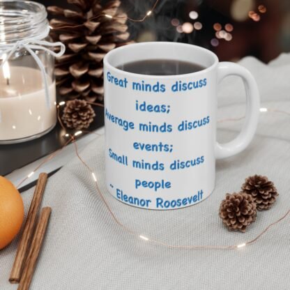 Great Minds 11oz White Mug - Image 4