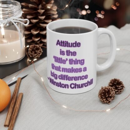 Attitude White Mug - Image 4