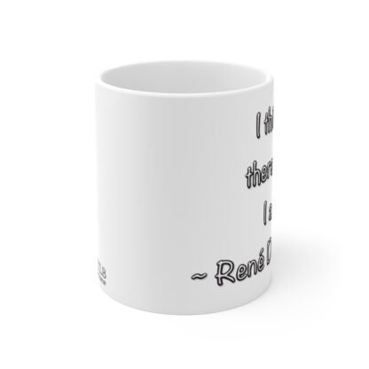 I Think 11oz White Mug - Image 2