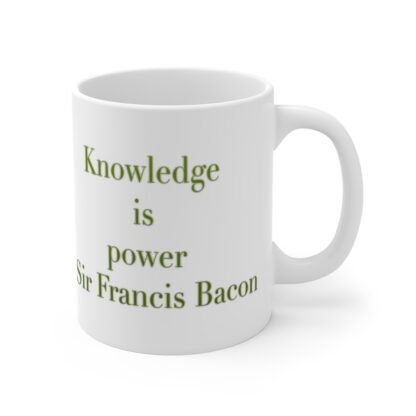 Knowledge 11oz White Mug