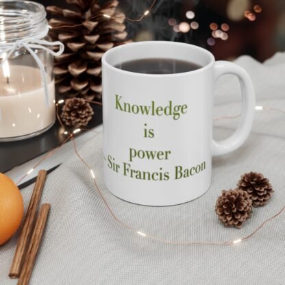 Knowledge 11oz White Mug - Image 4